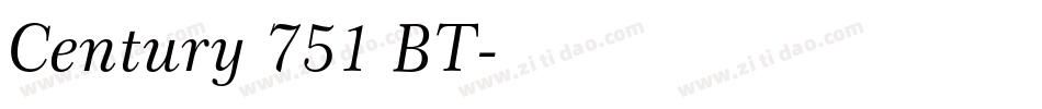 Century 751 BT字体转换